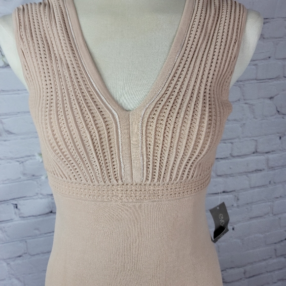 - NYC EVA MENDES NUDE KNITTED COCKTAIL DRESS… - Picture 5 of 16